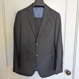 Suit Supply Napoli/Brescia Charcoal Reda 1865 Wool Suit -- 34R (US) / 44 (EU)